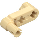 LEGO Tan Beam 3 x 0.5 with Knob and Pin (33299 / 61408)