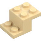 LEGO Beige Brakett 2 x 3 med Plate og Step med bunnknottholder (73562)