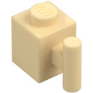 LEGO Beige Klods 1 x 1 med Håndtere (2921 / 28917)