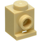 LEGO Beige Backstein 1 x 1 mit Scheinwerfer (4070 / 30069)