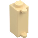 LEGO Beige Stein 1 x 1 x 2 mit Shutter Halter (3581)