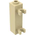 LEGO Tostado Ladrillo 1 x 1 x 3 con Vertical Clips (Espiga hueca) (42944 / 60583)