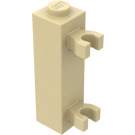 LEGO Beige Backstein 1 x 1 x 3 mit Vertikale Clips (Solider Bolzen) (60583)