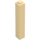 LEGO Tan Brick 1 x 1 x 5 with Solid Stud (2453)