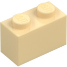 LEGO Tostado Ladrillo 1 x 2 con tubo inferior (3004 / 93792)