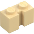 LEGO Zandbruin Steen 1 x 2 met groef (4216)