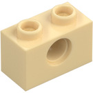 LEGO Beige Mattoncino 1 x 2 con Foro (3700)