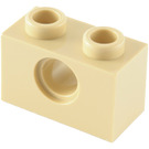 LEGO Beige Backstein 1 x 2 mit Loch (3700)