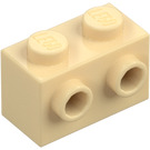 LEGO Beige Kloss 1 x 2 med Knotter på En Side (11211)