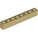 LEGO Tan Brick 1 x 8 (3008)