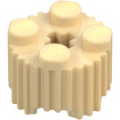 LEGO Beige Klods 2 x 2 Rund med Grille (92947)