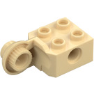 LEGO Beige Stein 2 x 2 mit Loch, Hälfte Drehgelenk Ball Vertikal (48171 / 48454)