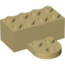 LEGO Tan Brick 2 x 4 Magnet with Plate (35839 / 90754)