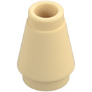 LEGO Beige Kegel 1 x 1 mit oberer Kante (28701 / 59900)