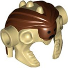 LEGO Zandbruin Cow Skull Headdress met Shrunken Hoofd (86377)