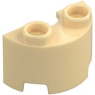 LEGO Tan Cylinder 1 x 2 Half (68013)