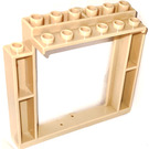 LEGO Tan Door Frame 2 x 8 x 6 Revolving without Bottom Notches (40253)