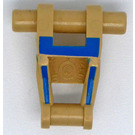 LEGO Brungul Droid Kropp med Blå Insignia (30375 / 40214)