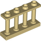 LEGO Tan Fence Spindled 1 x 4 x 2 with 4 Top Studs (15332)