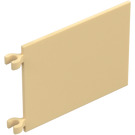 LEGO Beige Flagg 6 x 4 med 2 Koblinger (2525 / 53912)