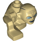 LEGO bronzer Gollum Diriger et Corps avec les yeux étroits (13273)