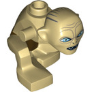 LEGO Beige Gollum Kopf und Körper mit schmalen Augen (13273)