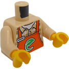 LEGO Barva opálení Grocer Minifigurka Trup (973 / 76382)