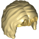LEGO Beige Haar mit Pearl Gold Tiara und Horns
