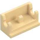 LEGO Brungul Gångjärn 1 x 2 Bas (3937)