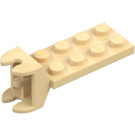 LEGO Beige Scharnier Platte 2 x 4 mit Articulated Joint - Weiblich (3640)