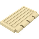 LEGO Beige Scharnier Fliese 2 x 4 mit Ribs (2873)