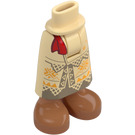 LEGO Tan Hip with Medium Skirt with Red Ribbon