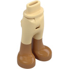 LEGO Tan Hip with Pants with Medium Dark Flesh Boots