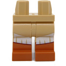 LEGO Zandbruin Heupen en benen met Medium Dark Flesh Leather Boots (73200 / 104662)