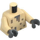 LEGO Beige Husk con Beige scuro Viso Minifigure Busto (973)