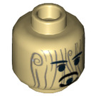 LEGO Tan Jack Sparrow Voodoo Head (Recessed Solid Stud) (3626 / 98485)