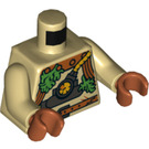 LEGO Tan Jennie Napo Diver Minifig Torso (973 / 76382)