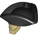 LEGO Bronzer Cheveux Longs avec Queue de cheval et Noir Tricorne Chapeau (67043 / 100927)