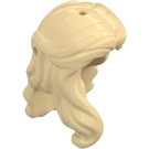 LEGO Tan Long Wavy Hair with Lock on Side