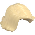 LEGO Beige Mittellanges Haar mit Scheitel und Curled Oben at Ends (20877)