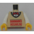 LEGO Beige Minifig Torso mit Danmarks Indsamling print (973)