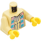 LEGO Tan Minifig Torso with Native American Shirt and Necklace (973 / 73403)