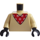 LEGO Barva opálení Minifigurka Trup s Pug Kostým (973)