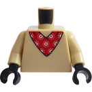 LEGO Tan Minifig Torso with Pug Costume (973)