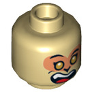 LEGO Tan Minifigure Head with Decoration (Recessed Solid Stud) (3626 / 66067)