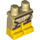 LEGO Beige Minifigure Hüften und Beine mit Tier Skirt (3815 / 97200)