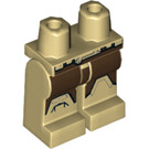 LEGO Beige Minifigur Hüften und Beine mit Deko (3815 / 34592)