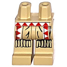 LEGO Zandbruin Minifigure Heupen en benen met Western Indian Decoratie (3815)