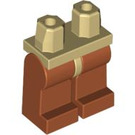 LEGO Beige Minifigur Hüften mit Dunkles Orange Beine (3815 / 73200)