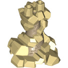 LEGO bronzer Minifigure Lower Corps Twisted Rocks over Dark Tan Cône (28376)